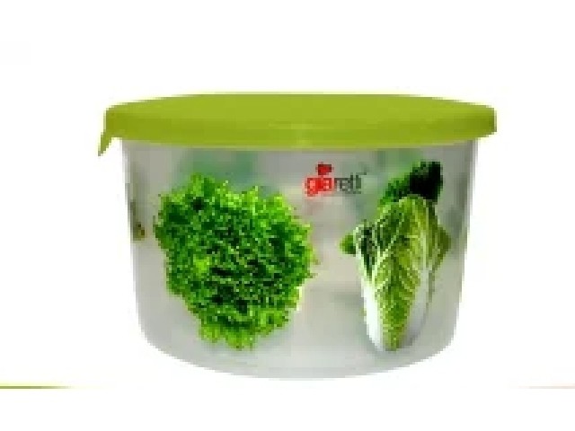 Емкость для хранения и заморозки продуктов Браво с декором круг 0,5 л 1066